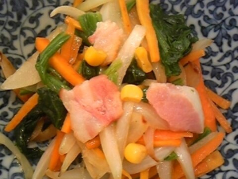 にんにくとウェイパーで中華風野菜炒め♪